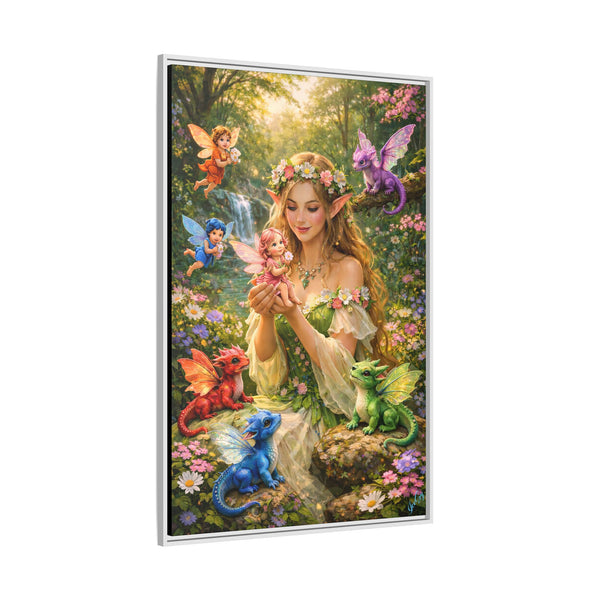 Enchanted Fairy Garden-  Framed Canvas Wall Art