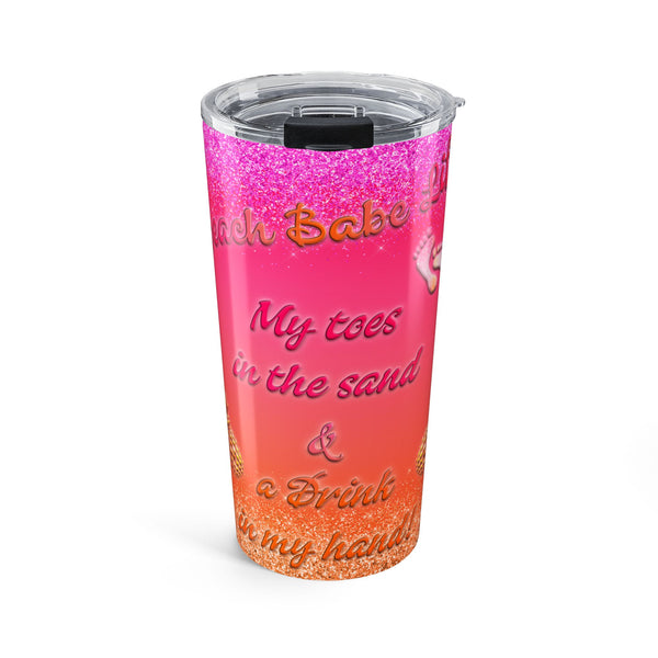 Beach Babe Life - 20oz  Stainless Steel Travel Mug