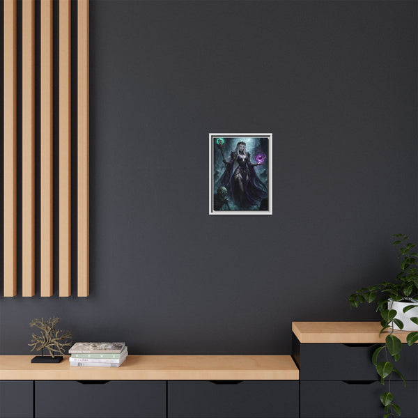 Necromancer Sorceress - Framed Canvas  Fantasy Wall Art