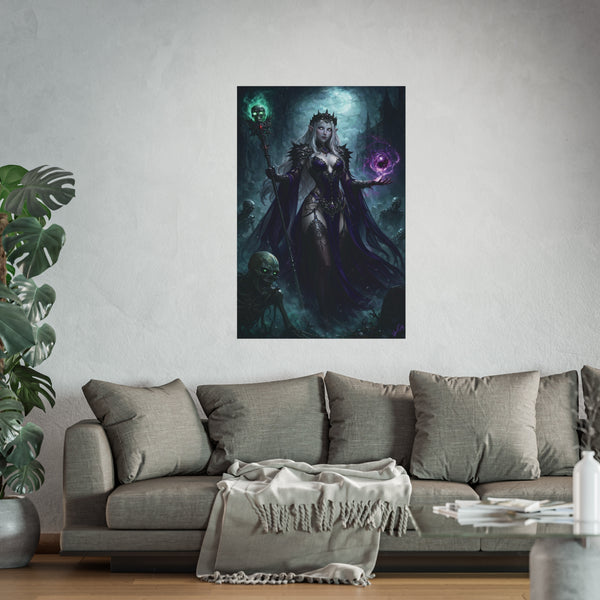 Necromancer Sorceress - Fantasy Art Poster