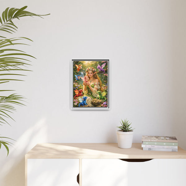 Enchanted Fairy Garden-  Framed Canvas Wall Art