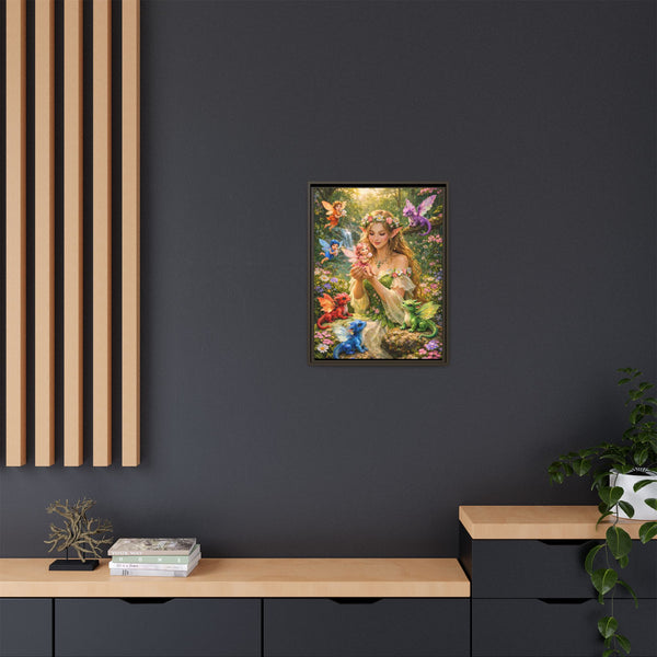 Enchanted Fairy Garden-  Framed Canvas Wall Art
