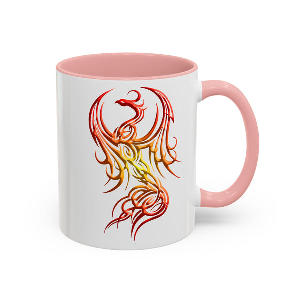 Phoenix Accent Coffee Mug – Red / Orange / Yellow Ombre - 11oz