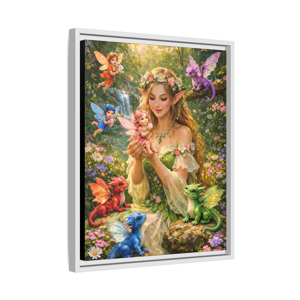 Enchanted Fairy Garden-  Framed Canvas Wall Art