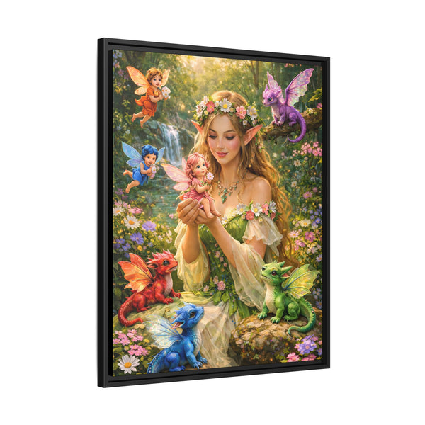 Enchanted Fairy Garden-  Framed Canvas Wall Art