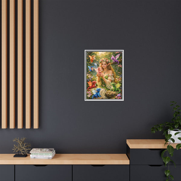 Enchanted Fairy Garden-  Framed Canvas Wall Art