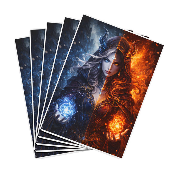 Fire & Ice Sorceress Playing Cards