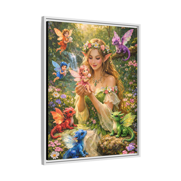 Enchanted Fairy Garden-  Framed Canvas Wall Art
