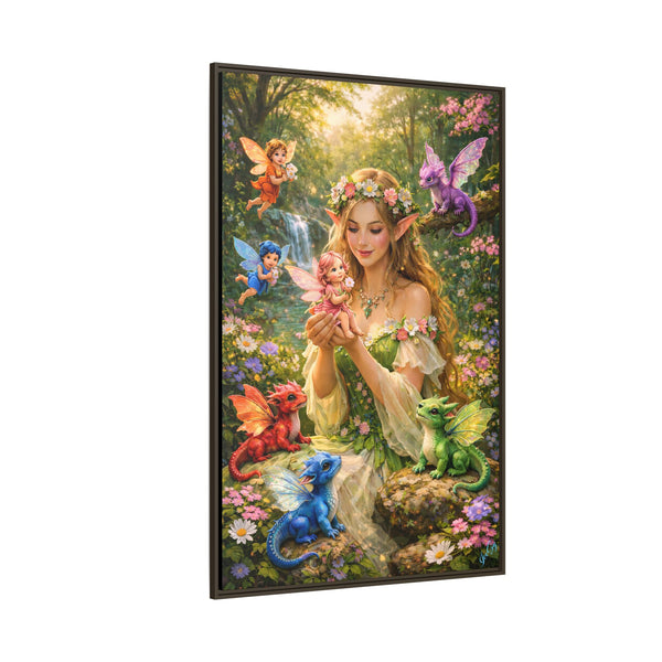 Enchanted Fairy Garden-  Framed Canvas Wall Art