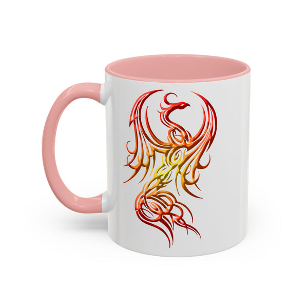Phoenix Accent Coffee Mug – Red / Orange / Yellow Ombre - 11oz
