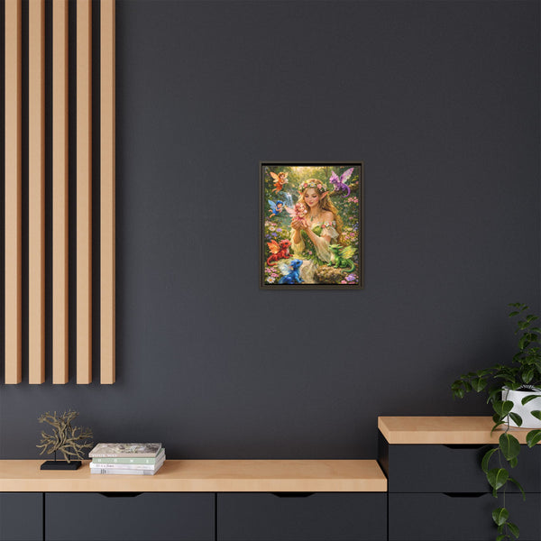 Enchanted Fairy Garden-  Framed Canvas Wall Art
