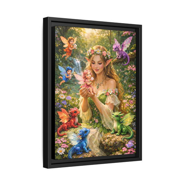Enchanted Fairy Garden-  Framed Canvas Wall Art