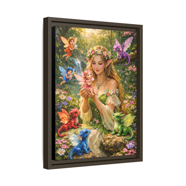 Enchanted Fairy Garden-  Framed Canvas Wall Art