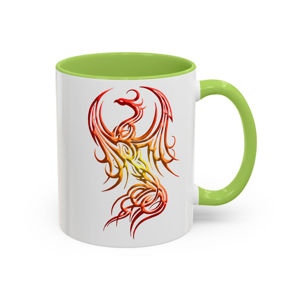 Phoenix Accent Coffee Mug – Red / Orange / Yellow Ombre - 11oz