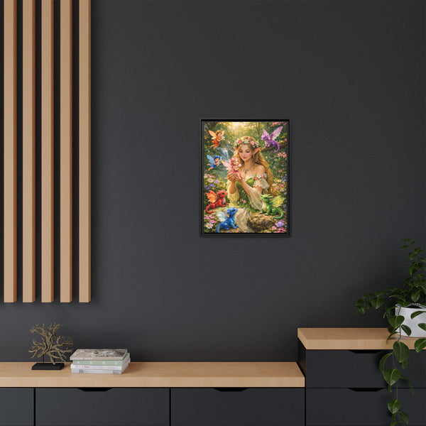 Enchanted Fairy Garden-  Framed Canvas Wall Art