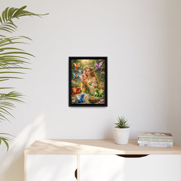 Enchanted Fairy Garden-  Framed Canvas Wall Art