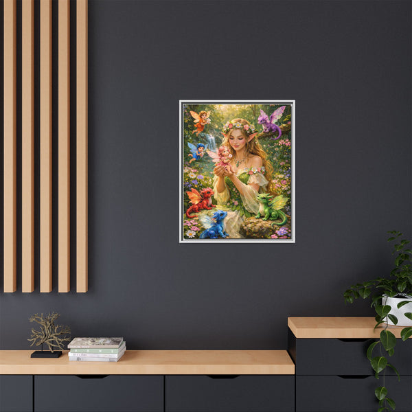 Enchanted Fairy Garden-  Framed Canvas Wall Art