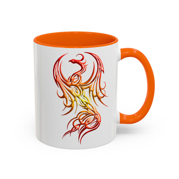 Phoenix Accent Coffee Mug – Red / Orange / Yellow Ombre - 11oz