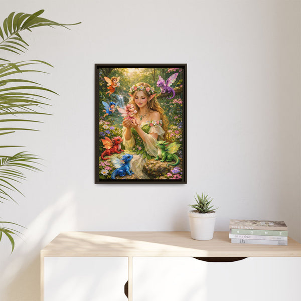Enchanted Fairy Garden-  Framed Canvas Wall Art