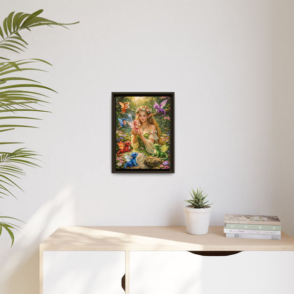 Enchanted Fairy Garden-  Framed Canvas Wall Art