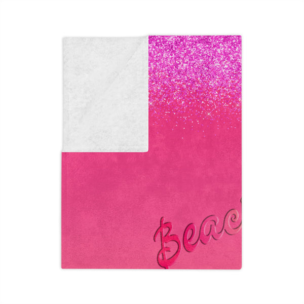 Beach Babe Life Blanket  -  Velveteen Microfiber Throw