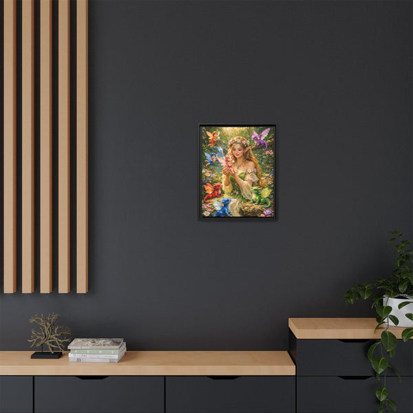Enchanted Fairy Garden-  Framed Canvas Wall Art