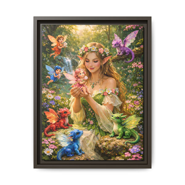 Enchanted Fairy Garden-  Framed Canvas Wall Art