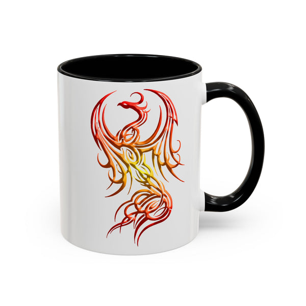 Phoenix Accent Coffee Mug – Red / Orange / Yellow Ombre - 11oz