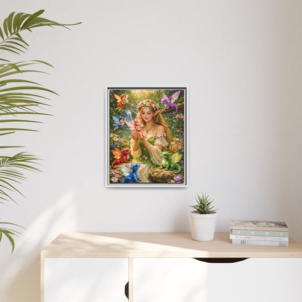 Enchanted Fairy Garden-  Framed Canvas Wall Art