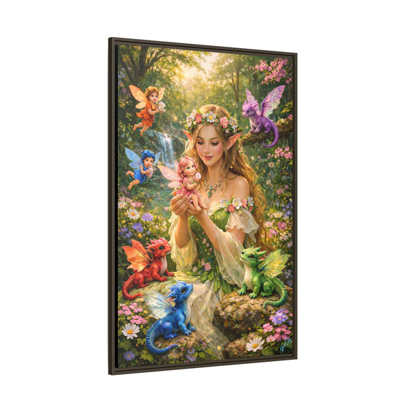 Enchanted Fairy Garden-  Framed Canvas Wall Art