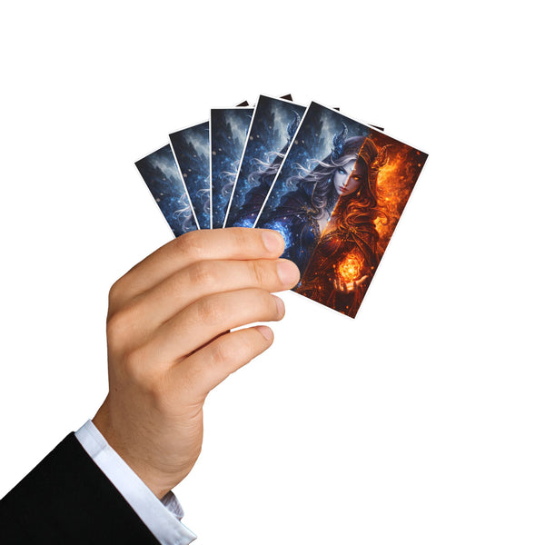 Fire & Ice Sorceress Playing Cards