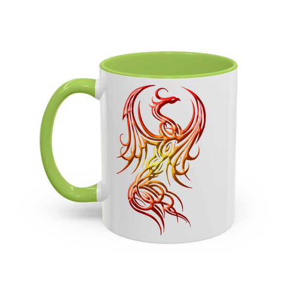 Phoenix Accent Coffee Mug – Red / Orange / Yellow Ombre - 11oz