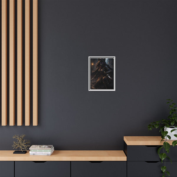 Shadow Wolf Assasin - Framed Canvas  Fantasy Wall Art