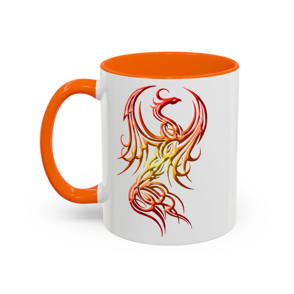 Phoenix Accent Coffee Mug – Red / Orange / Yellow Ombre - 11oz
