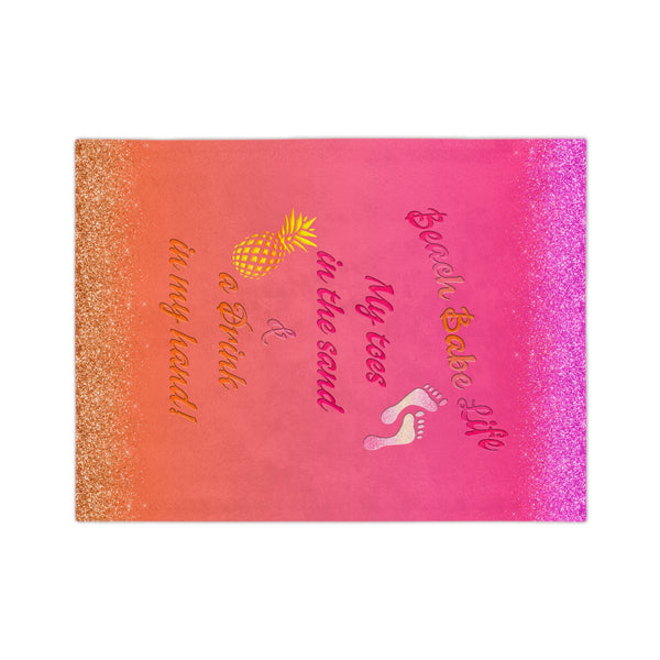 Beach Babe Life Blanket  -  Velveteen Microfiber Throw