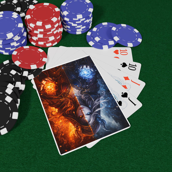Fire & Ice Sorceress Playing Cards