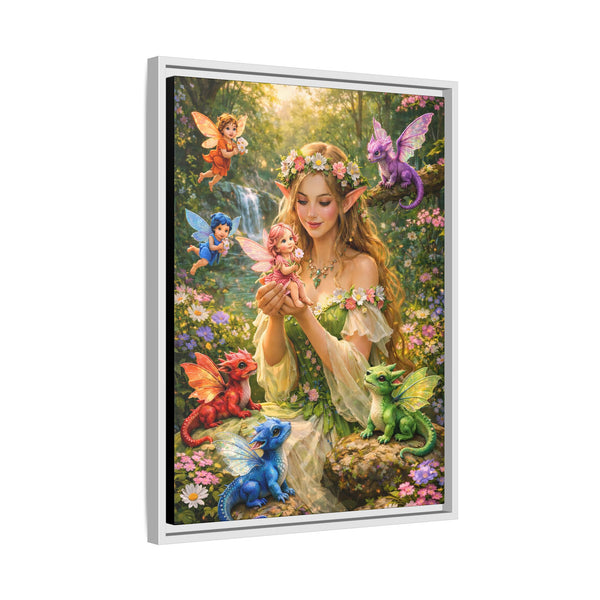 Enchanted Fairy Garden-  Framed Canvas Wall Art