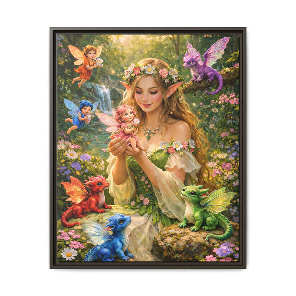 Enchanted Fairy Garden-  Framed Canvas Wall Art