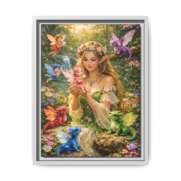 Enchanted Fairy Garden-  Framed Canvas Wall Art