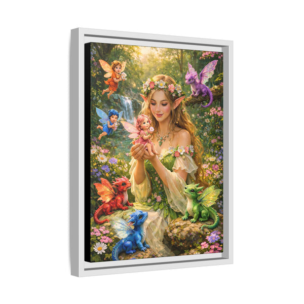 Enchanted Fairy Garden-  Framed Canvas Wall Art