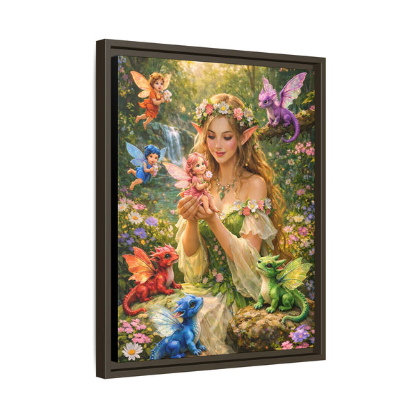 Enchanted Fairy Garden-  Framed Canvas Wall Art