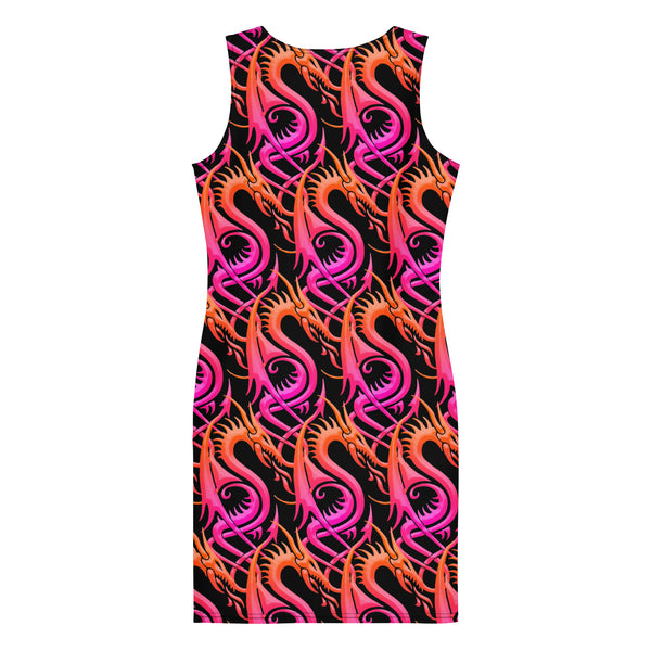 Bodycon Sport Dress - NCD - Orange/Pink