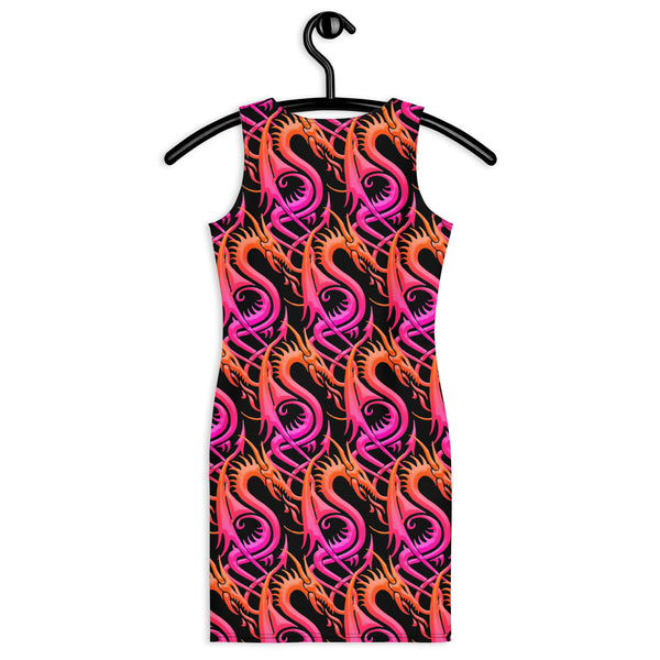 Bodycon Sport Dress - NCD - Orange/Pink