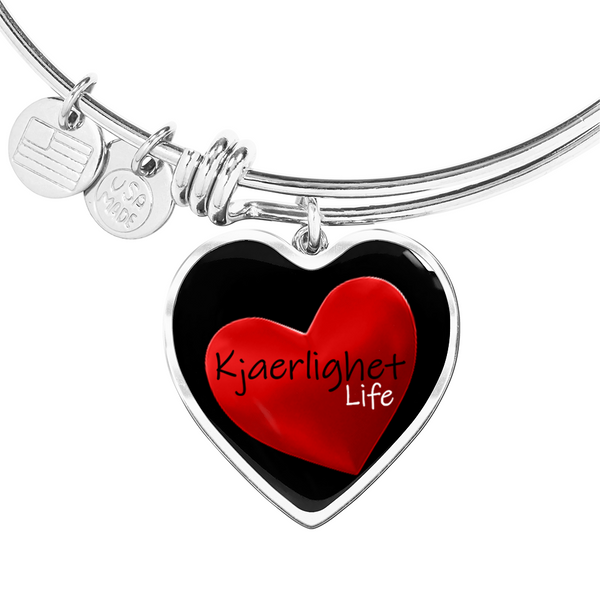 Luxury Heart Bangle Bracelet