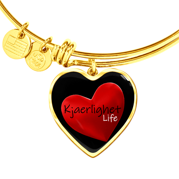 Luxury Heart Bangle Bracelet