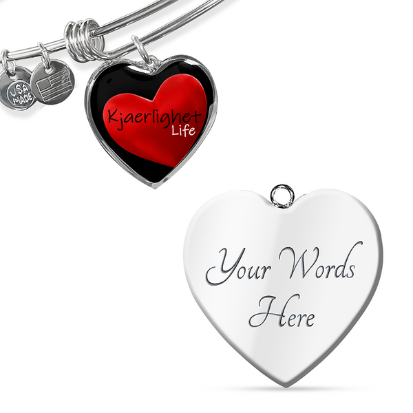 Luxury Heart Bangle Bracelet