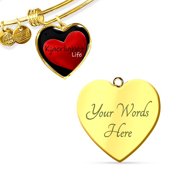 Luxury Heart Bangle Bracelet