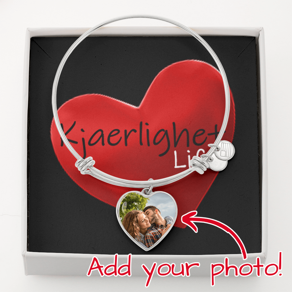 Luxury Heart Bangle Bracelet