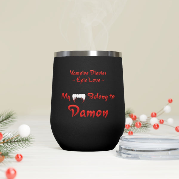 Vampire Diaries - Epic Love Damon - 12oz Insulated Wine Tumbler
