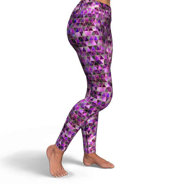 IsoGeoTri - Pinks - Yoga Leggings